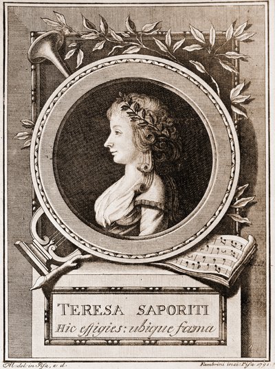 Portrait de Teresa Saporiti - Italian School