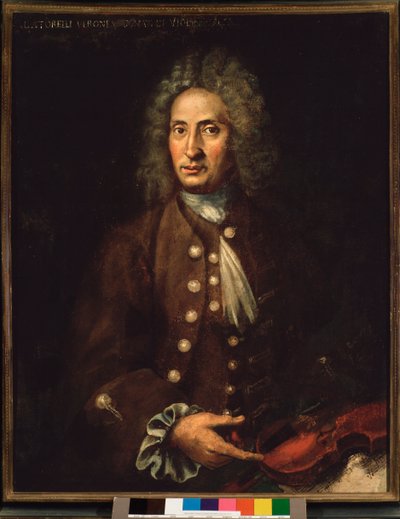 Portrait du compositeur italien Giuseppe Torelli (1658-1709). - Italian School