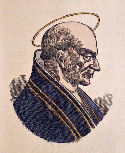 Portrait du pape Adéodat Ier - Italian School