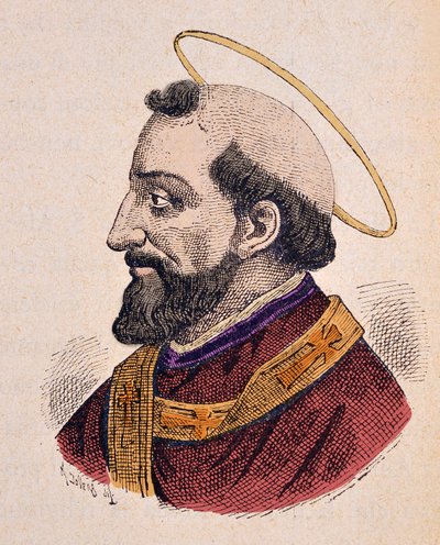 Portrait du Pape Alexandre Ier (105-115) - Italian School