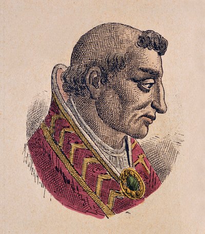 Portrait du Pape Anastase III (911-913) - Italian School