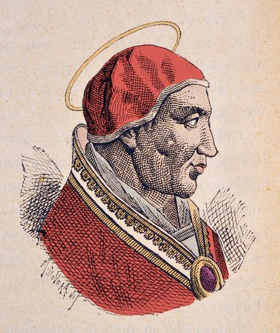 Portrait du Pape Anastase II (Anastasius, Anastasio) (496-498) - Italian School