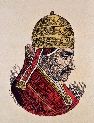 Portrait du Pape Benoît VI (973-974) - Italian School