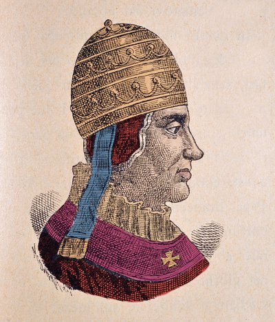 Portrait du Pape Boniface IX (1389-1404) - Italian School