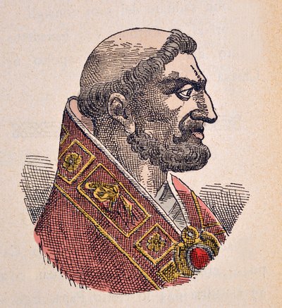 Portrait du Pape Boniface V (619-625) - Italian School
