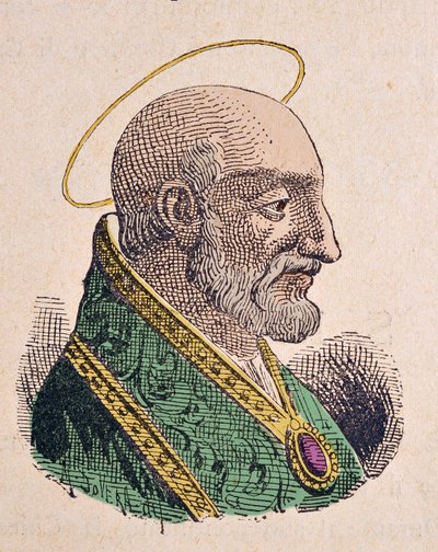 Portrait du pape Caïus (Caio ou Gaius) (293-296) - Italian School