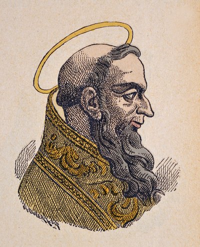 Portrait du Pape Célestin Ier (Celestine, Celestino ou Caelestinus I) (422-432) - Italian School