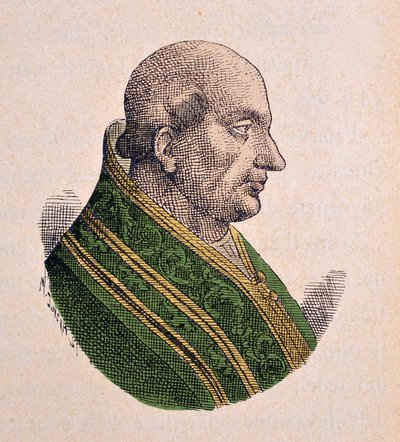 Portrait du Pape Clément III (1187-1191) - Italian School