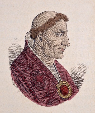 Portrait du pape Conon (Conone) (686-687) - Italian School