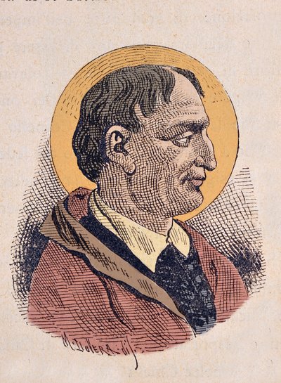 Portrait du pape Corneille (Cornelius ou Cornelio) (251-253) - Italian School