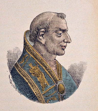 Portrait du Pape Donus (676-678) - Italian School