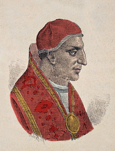 Portrait du Pape Étienne III (768-772) - Italian School