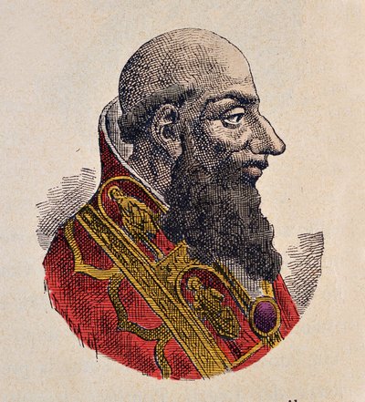 Portrait du Pape Étienne IV (885-891) - Italian School