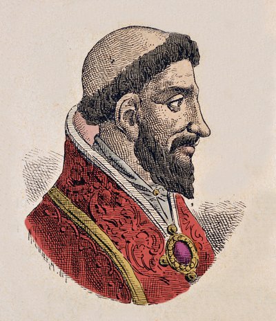 Portrait du Pape Étienne VIII (939-942) - Italian School
