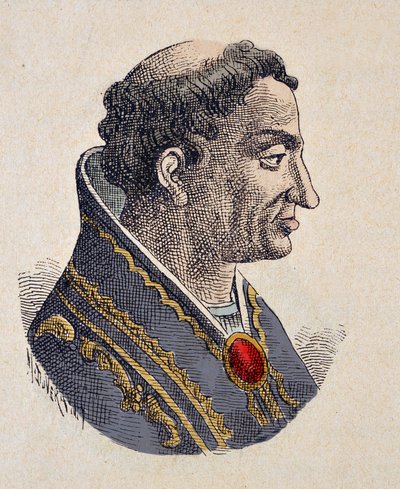 Portrait du Pape Eugène II (824-827) - Italian School