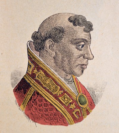 Portrait du Pape Formose (Formoso, Formosus) (891-896) - Italian School