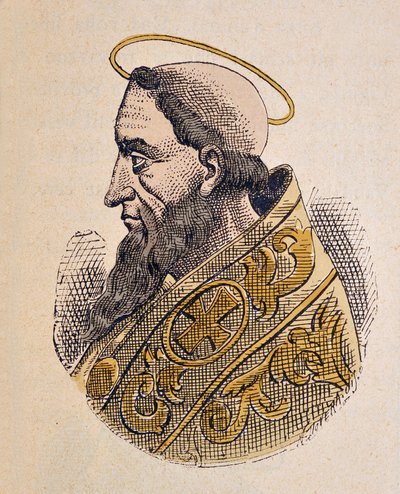 Portrait du pape Gélase Ier - Italian School