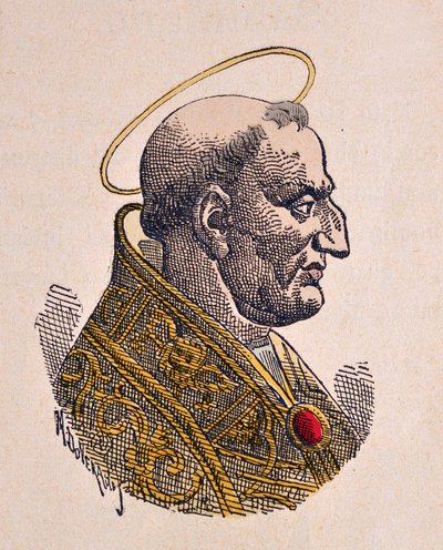 Portrait du pape Grégoire Ier le Grand - Italian School