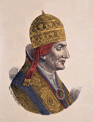 Portrait du Pape Grégoire VIII (1187) - Italian School
