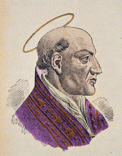 Portrait du pape Jean Ier (Giovanni I, John, Ioannes) (523-526) - Italian School