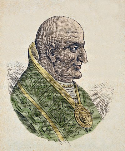 Portrait du Pape Jean VII (Giovanni ou Ioannes) (705-707) - Italian School