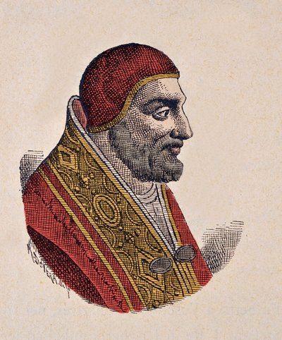 Portrait du pape Jean XIX (Giovanni, Ioannes) (1024-1032) - Italian School