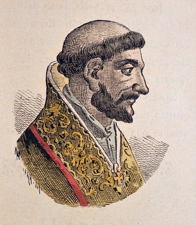 Portrait du Pape Jean XI (931-935) - Italian School