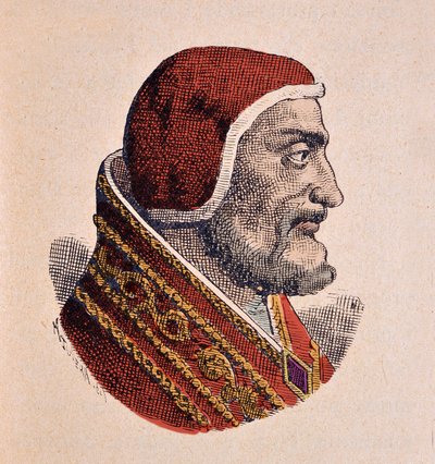 Portrait du Pape Jean XXI (1276-1277) - Italian School