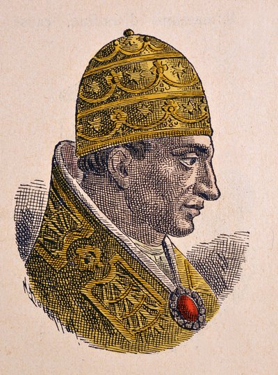 Portrait du Pape Jean X (914-928) - Italian School