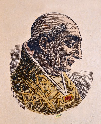Portrait du Pape Landon (913-914) - Italian School