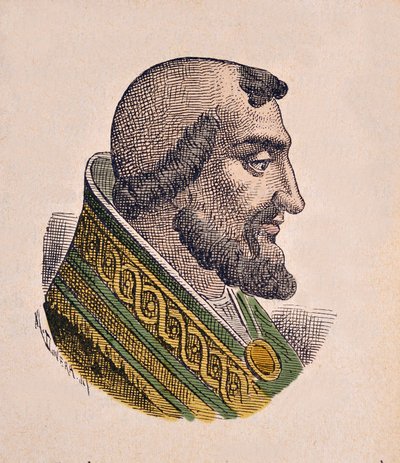 Portrait du pape Léon IX (Leo, Leone) (1049-1054) - Italian School