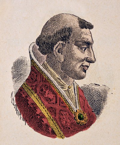 Portrait du Pape Léon VI (Leo ou leone) (928-929) - Italian School