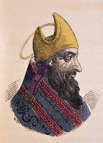 Portrait du Pape Libère (352-366) - Italian School