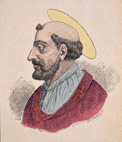 Portrait du Pape Lin (Linus ou Lino) (67-76) - Italian School