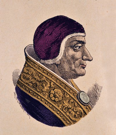 Portrait du Pape Lucius II (1144-1145) - Italian School