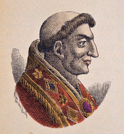 Portrait du Pape Marin Ier (Marinus, Marino) (882-884) - Italian School