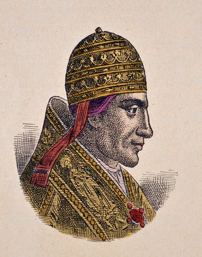 Portrait du Pape Nicolas II (1058-1061) - Italian School