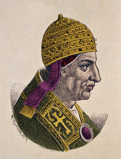 Portrait du pape Nicolas Ier le Grand (858-867) - Italian School