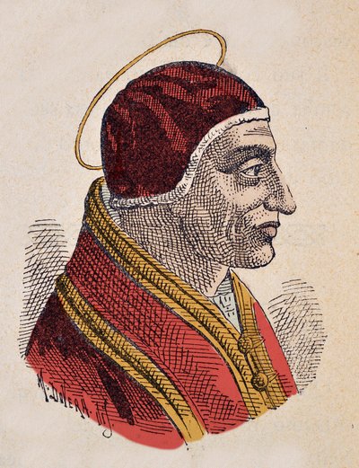 Portrait du Pape Sixte II (Sixtus ou Sisto) (258) - Italian School