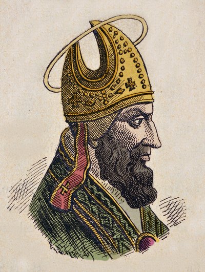 Portrait du pape Sylvestre Ier - Italian School