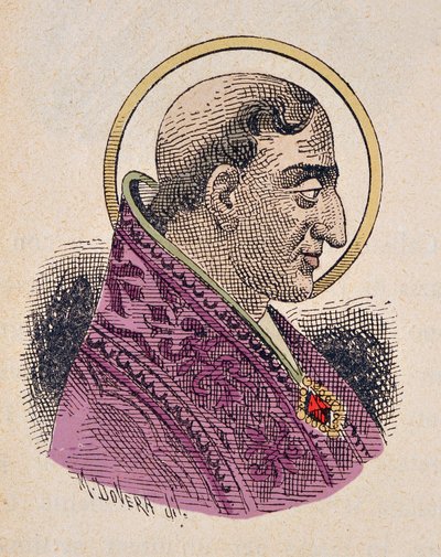 Portrait du Pape Urbain Ier (222-230) - Italian School