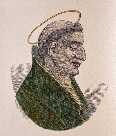 Portrait du pape saint Agathon - Italian School