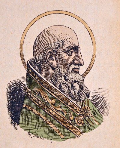 Portrait du Pape Saint Étienne Ier - Italian School