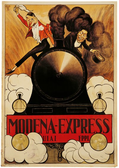 Affiche publicitaire pour le Modena Express - Italian School