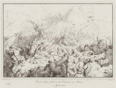 Prise de la forteresse de Corone en Morée - Italian School