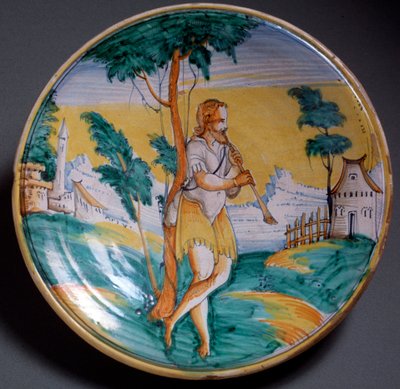 Art de la Renaissance : assiette décorée d