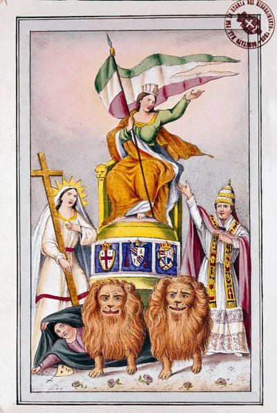 Risorgimento : affiche de propagande pour les États pontificaux : « L