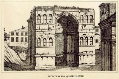 Rome : Arco Di Giano Quadrifronte - Italian School