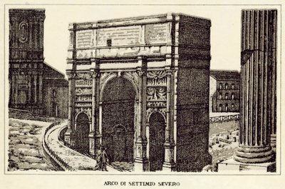 Rome : Arc de Septime Sévère - Italian School
