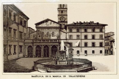 Rome : Basilique de Sainte-Marie-du-Trastevere - Italian School